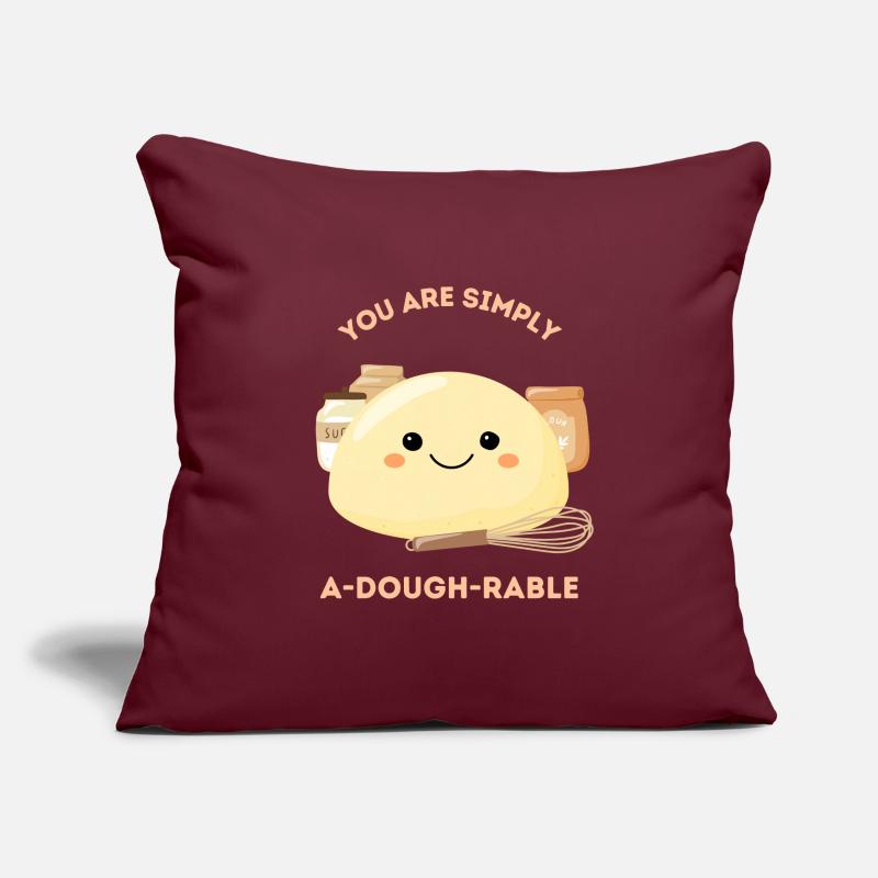 Vous êtes tout simplement a-dough-rable - Pâte mignonne Housse de coussin décorative 45 x 45 cm