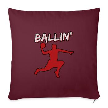 PAS DANS MA MAISON GRUNGE - Housse de coussin décorative 45 x 45 cm - bordeaux - Devant