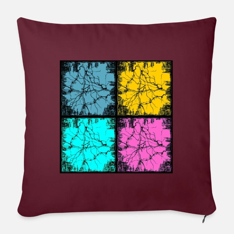 Popart urban style - Sofakissenbezug 45 x 45 cm - Burgunderrot