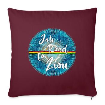 ouais route de zion - Housse de coussin décorative 45 x 45 cm - bordeaux - Devant