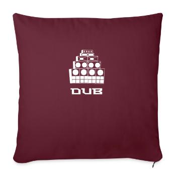 Dub - Housse de coussin décorative 45 x 45 cm - bordeaux - Devant