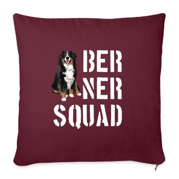 Bouvier bernois - Housse de coussin décorative 45 x 45 cm - bordeaux - Devant