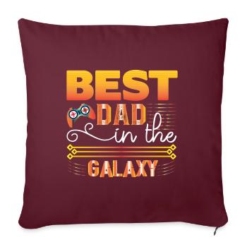 Bester Pap-Abstrich in der Galaxie - Sofakissenbezug 45 x 45 cm - Burgunderrot - Vorne
