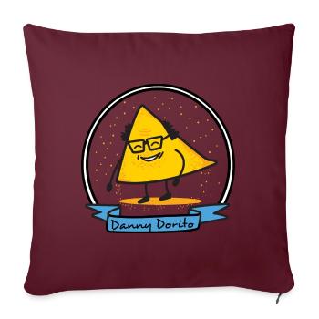 Chemise Dorito de Danny Dorito's Fan Gift - Housse de coussin décorative 45 x 45 cm - bordeaux - Devant