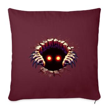 Hole Monster - Sofa pillowcase 17,3'' x 17,3'' (45 x 45 cm) - burgundy - Front