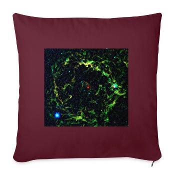 Tête d’Orion dans l’infrarouge - Housse de coussin décorative 45 x 45 cm - bordeaux - Devant