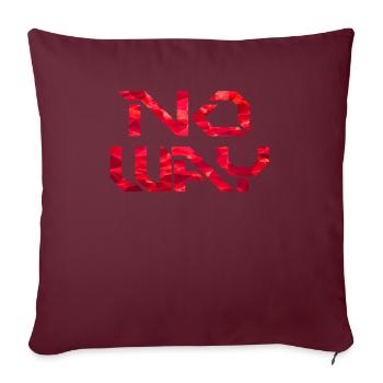 No Way - Housse de coussin décorative 45 x 45 cm - bordeaux - Devant