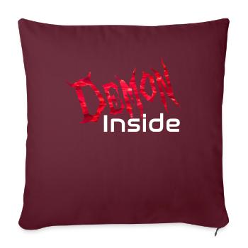 Demon Inside - Housse de coussin décorative 45 x 45 cm - bordeaux - Devant