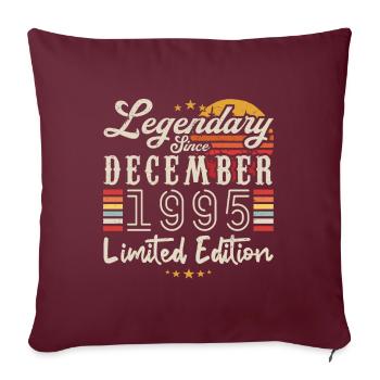 Legendary since December 1995 Limited Edition - Housse de coussin décorative 45 x 45 cm - bordeaux - Devant