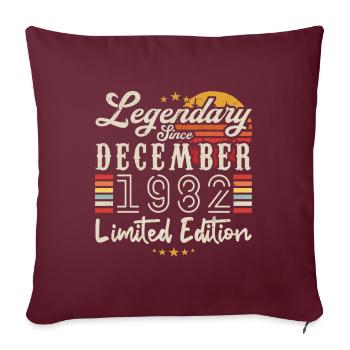 Legendary since December 1982 Limited Edition - Housse de coussin décorative 45 x 45 cm - bordeaux - Devant