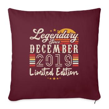 Legendary since December 2019 Limited Edition - Housse de coussin décorative 45 x 45 cm - bordeaux - Devant