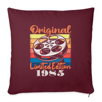 Édition Originale Limitée De 1985 - Housse de coussin décorative 45 x 45 cm - bordeaux - Devant