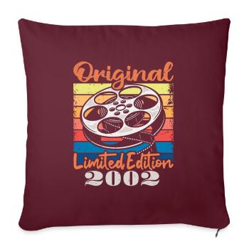 Édition Originale Limitée De 2002 - Housse de coussin décorative 45 x 45 cm - bordeaux - Devant