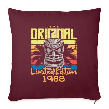 Légendes Sont Nées En 1968 Cadeau D'anniversaire - Housse de coussin décorative 45 x 45 cm - bordeaux - Devant