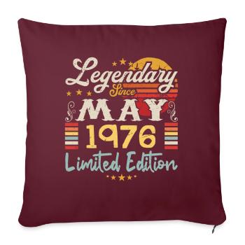 Legendary since May 1976 Limited Edition - Housse de coussin décorative 45 x 45 cm - bordeaux - Devant