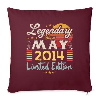 Legendary since May 2014 Limited Edition - Housse de coussin décorative 45 x 45 cm - bordeaux - Devant