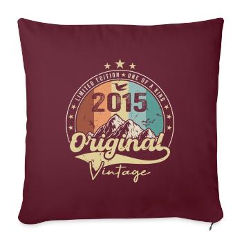 Original Vintage 2015 édition limitée 2015 - Housse de coussin décorative 45 x 45 cm - bordeaux - Devant