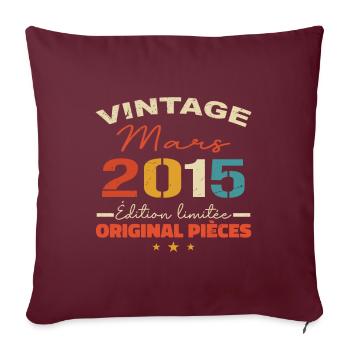 Mars 2015 anniversaire 2015 légendes Mars - Housse de coussin décorative 45 x 45 cm - bordeaux - Devant