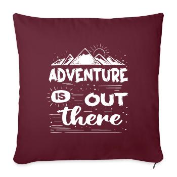 Camping Cadeau Lagerfeuerzelte Ausflug - Sofakissenbezug 45 x 45 cm - Burgunderrot - Vorne