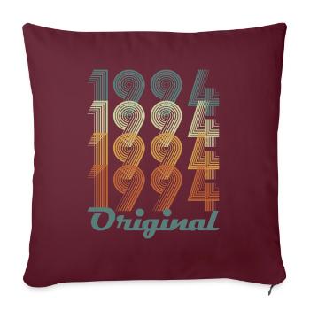 Original 1994 Vintage Cadeau Anniversaire - Housse de coussin décorative 45 x 45 cm - bordeaux - Devant