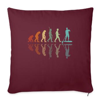 Paddleboard Évolution - Housse de coussin décorative 45 x 45 cm - bordeaux - Devant