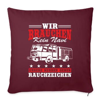 Nous n’avons pas besoin de donner un GPS à nos clients - Housse de coussin décorative 45 x 45 cm - bordeaux - Devant