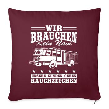 Nous n’avons pas besoin de donner un GPS à nos clients - Housse de coussin décorative 45 x 45 cm - bordeaux - Devant