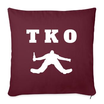 TKO Drunken Man Passed Out Blackout Coma White - Sofakissenbezug 45 x 45 cm - Burgunderrot - Vorne