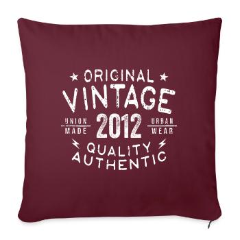 Anniversaire 2012 Millésime 2012 Anniversaire 2012 - Housse de coussin décorative 45 x 45 cm - bordeaux - Devant