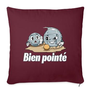 Petanque Petanque Geschenke für einen Petanque - Sofakissenbezug 45 x 45 cm - Burgunderrot - Vorne
