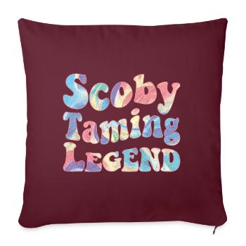 Scoby Taming Legend - Sofa pillowcase 17,3'' x 17,3'' (45 x 45 cm) - burgundy - Front