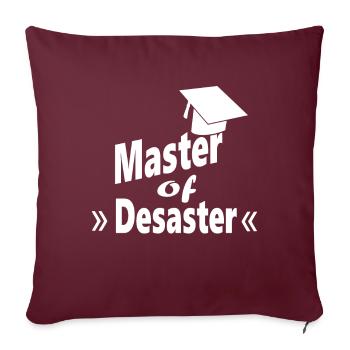 achèvement - Housse de coussin décorative 45 x 45 cm - bordeaux - Devant