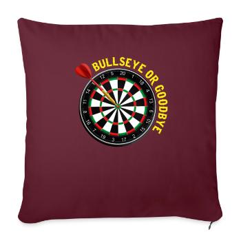 Fléchettes Bullseye Fléchettes Fléchettes club - Housse de coussin décorative 45 x 45 cm - bordeaux - Devant