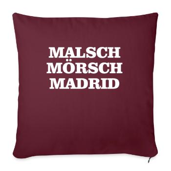 Malsch Moersch Madrid - Sofakissenbezug 45 x 45 cm - Burgunderrot - Vorne