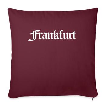 Francfort - Housse de coussin décorative 45 x 45 cm - bordeaux - Devant