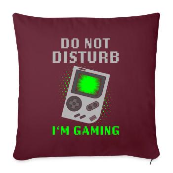 Gaming - Sofakissenbezug 45 x 45 cm - Burgunderrot - Vorne