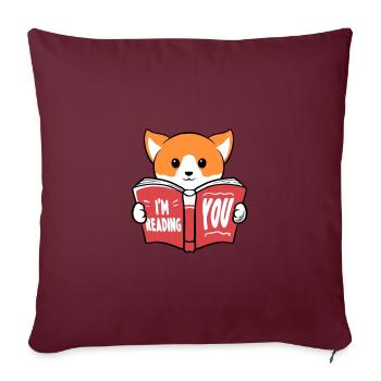 Psychologie Psychothérapeute Cadeau I Psychiatre - Housse de coussin décorative 45 x 45 cm - bordeaux - Devant