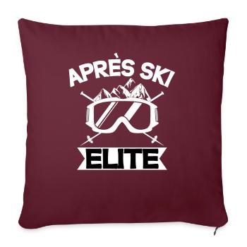 Apres Ski Elite - Housse de coussin décorative 45 x 45 cm - bordeaux - Devant