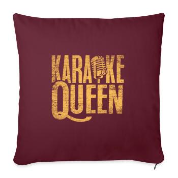 Karaoke - Sofakissenbezug 45 x 45 cm - Burgunderrot - Vorne