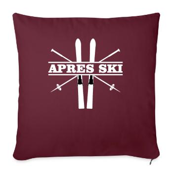 Apres Ski - Sofakissenbezug 45 x 45 cm - Burgunderrot - Vorne