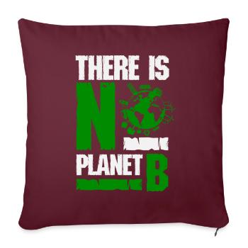 Umweltschutz Klimaschutz - Sofakissenbezug 45 x 45 cm - Burgunderrot - Vorne