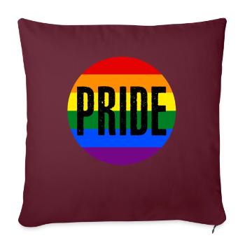 Happy Pride Month LGBT Pride Raise Awareness - Sofakissenbezug 45 x 45 cm - Burgunderrot - Vorne