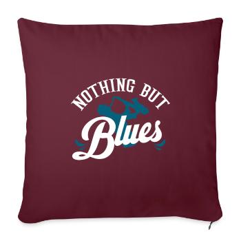 Blues - Housse de coussin décorative 45 x 45 cm - bordeaux - Devant