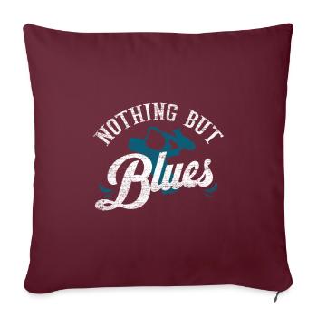Blues - Housse de coussin décorative 45 x 45 cm - bordeaux - Devant