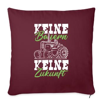 Pas d'agriculteurs futurs agriculteurs - Housse de coussin décorative 45 x 45 cm - bordeaux - Devant