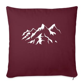 Berg Freiheit Alpen Wandern Allgäu Bayern Hiking - Sofakissenbezug 45 x 45 cm - Burgunderrot - Vorne