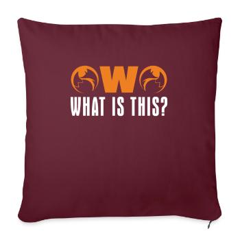 Furry Fandom Furries Fursona - Housse de coussin décorative 45 x 45 cm - bordeaux - Devant