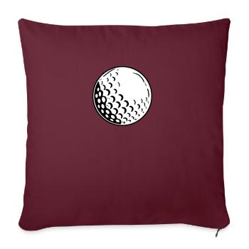 Golf Golfer - Sofakissenbezug 45 x 45 cm - Burgunderrot - Vorne