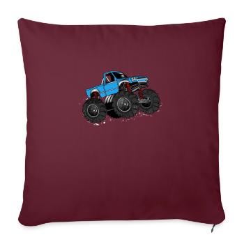 Monstertruck Monster Truck - Sofakissenbezug 45 x 45 cm - Burgunderrot - Vorne