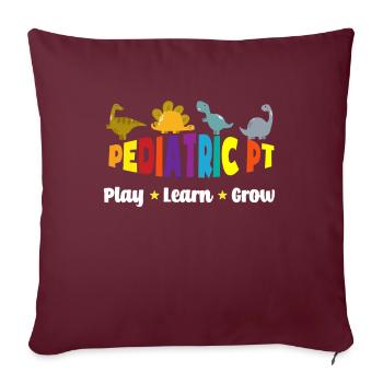 Infirmière infirmière pédiatrique - Housse de coussin décorative 45 x 45 cm - bordeaux - Devant